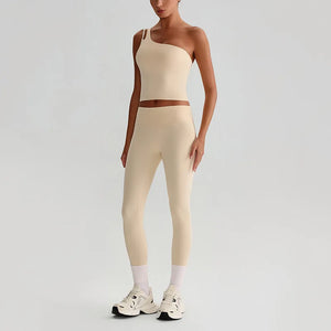 Capshee_Aurelia One-Shoulder Yoga Set