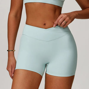 Capshee_Averra High-Waist Yoga Shorts