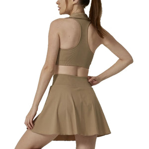 Capshee_CourtFlex Women’s High-Waist Tennis Skirt