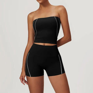 Capshee_Elevé PureForm Luxe Shorts Set