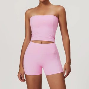 Capshee_Elevé PureForm Luxe Shorts Set