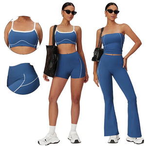 Capshee_Elevé PureForm Luxe Shorts Set