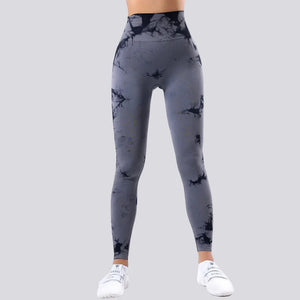 Capshee_Nyra Tie-Dye Scrunch Leggings