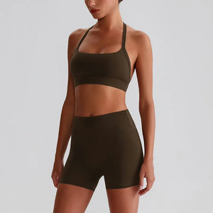 Capshee_PeachLift Quick-Dry Yoga Set