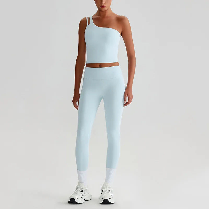 Capshee_Aurelia One-Shoulder Yoga Set
