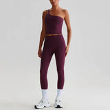 Capshee_Aurelia One-Shoulder Yoga Set