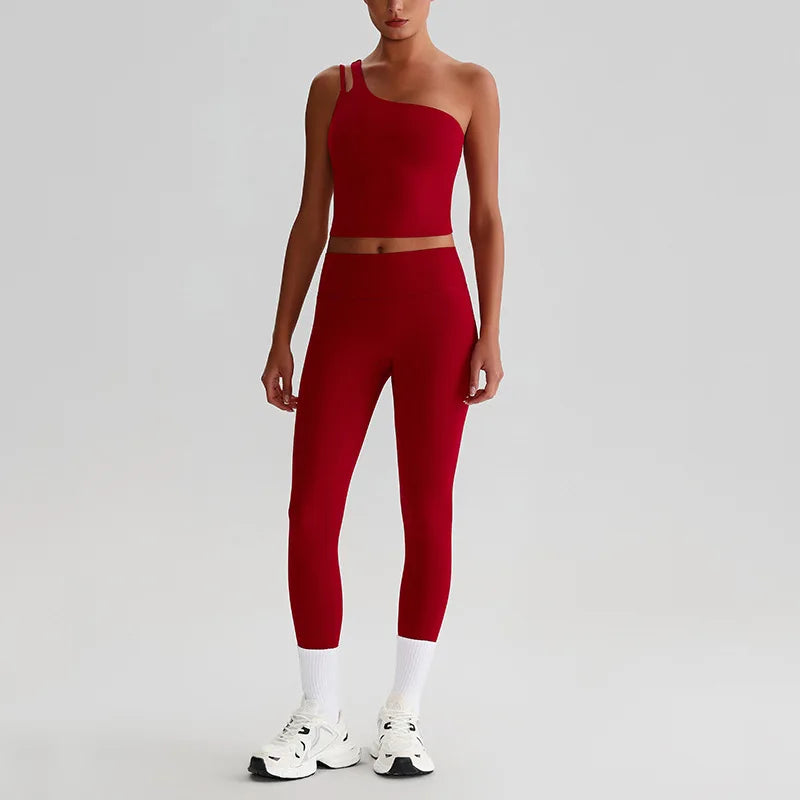 Capshee_Aurelia One-Shoulder Yoga Set