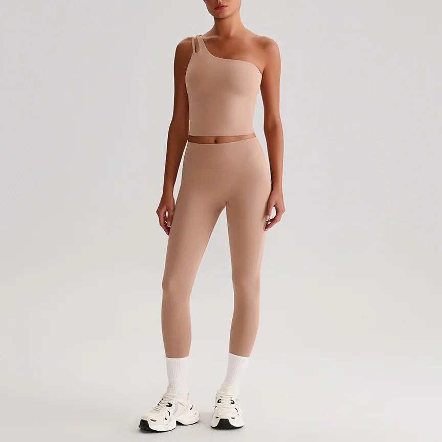 Capshee_Aurelia One-Shoulder Yoga Set