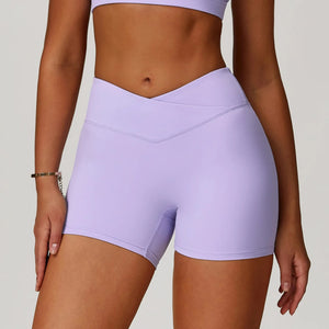 Capshee_Averra High-Waist Yoga Shorts