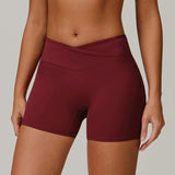 Capshee_Averra High-Waist Yoga Shorts