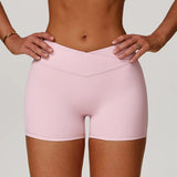 Capshee_Averra High-Waist Yoga Shorts
