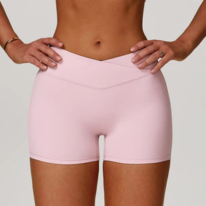 Capshee_Averra High-Waist Yoga Shorts
