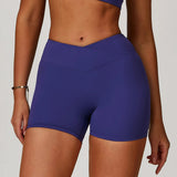 Capshee_Averra High-Waist Yoga Shorts