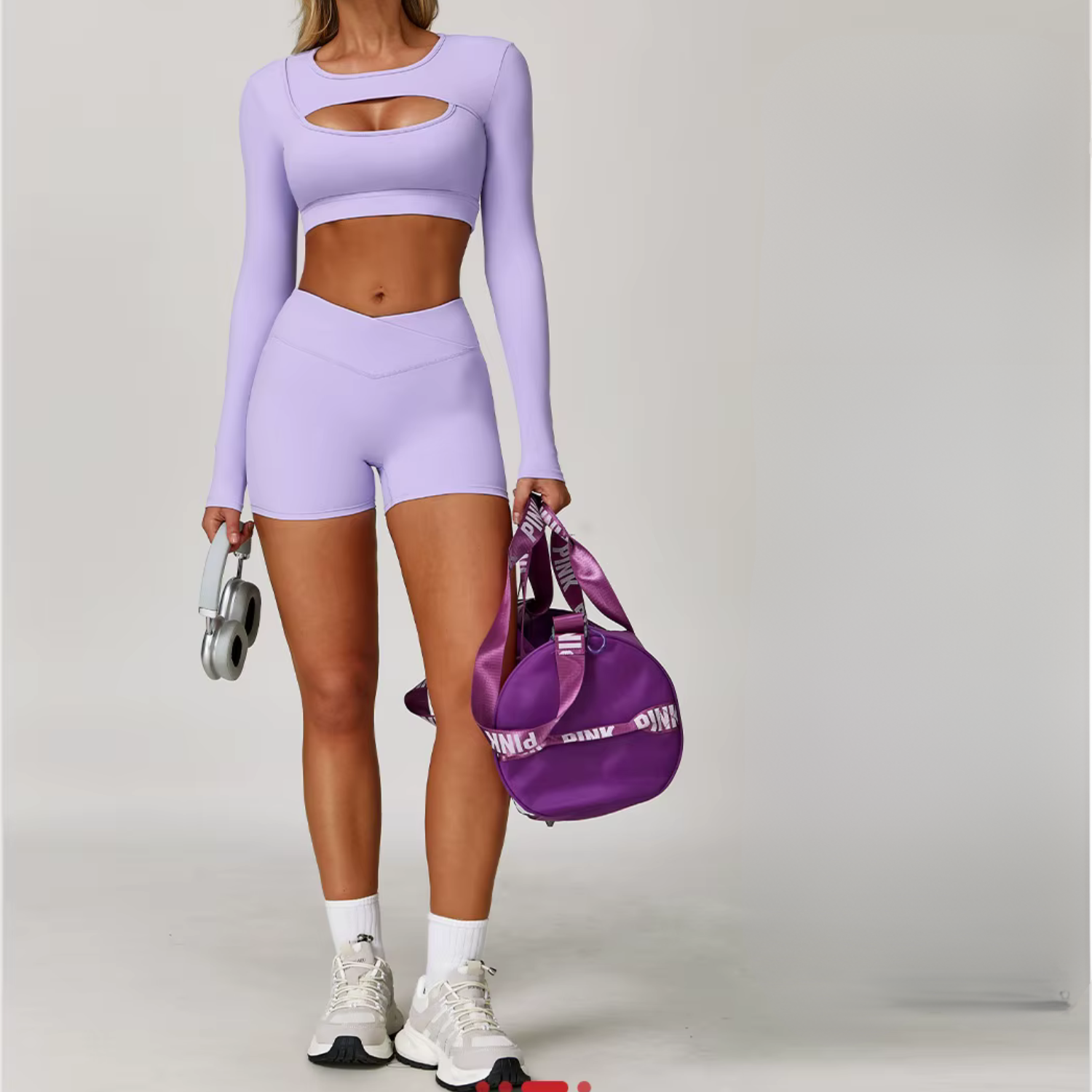 Capshee_Averra High-Waist Yoga Shorts