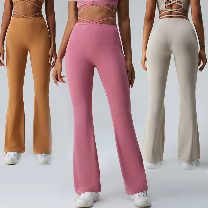 Capshee_Calira Flare Cross-Strap Leggings