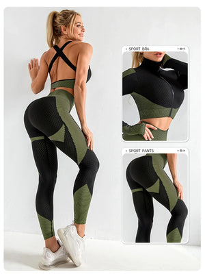 Capshee_CoreSculpt SeamFlex 3-Piece Yoga Set