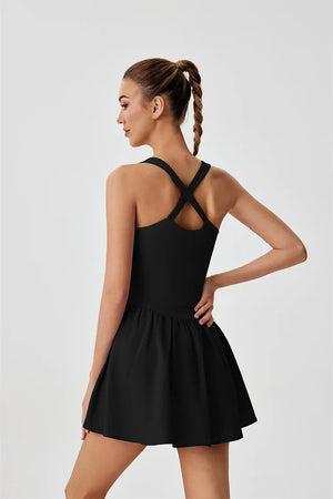 Capshee_CourtFlex Women’s Backless Tennis Dress