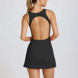 Capshee_CourtFlex Women’s Backless Tennis Dress