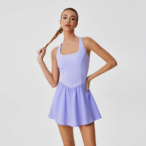 Capshee_CourtFlex Women’s Backless Tennis Dress