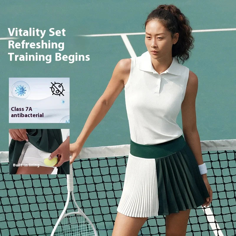 Capshee_CourtFlex Women’s Pleated Tennis Skirt Set