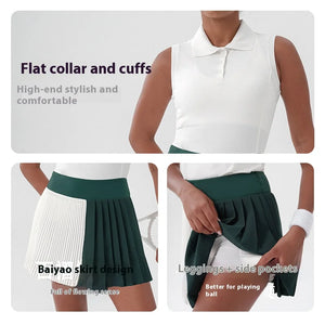 Capshee_CourtFlex Women’s Pleated Tennis Skirt Set