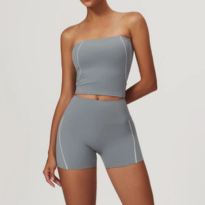 Capshee_Elevé PureForm Luxe Shorts Set
