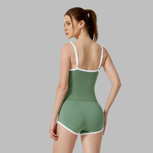 Capshee_NudeFlex Quick-Dry Yoga Shorts Set