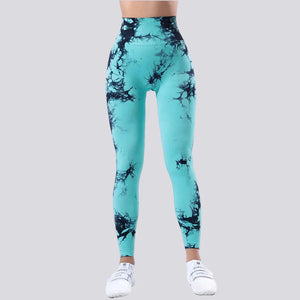 Capshee_Nyra Tie-Dye Scrunch Leggings