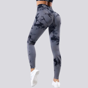 Capshee_Nyra Tie-Dye Scrunch Leggings