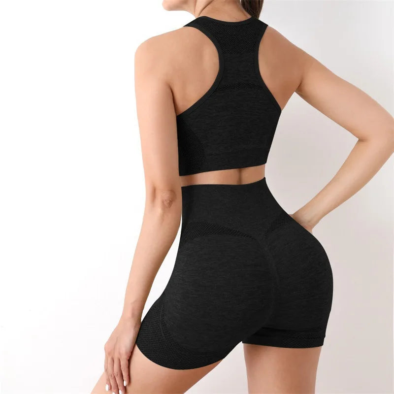 Capshee_PeachLift High-Waist Yoga Set