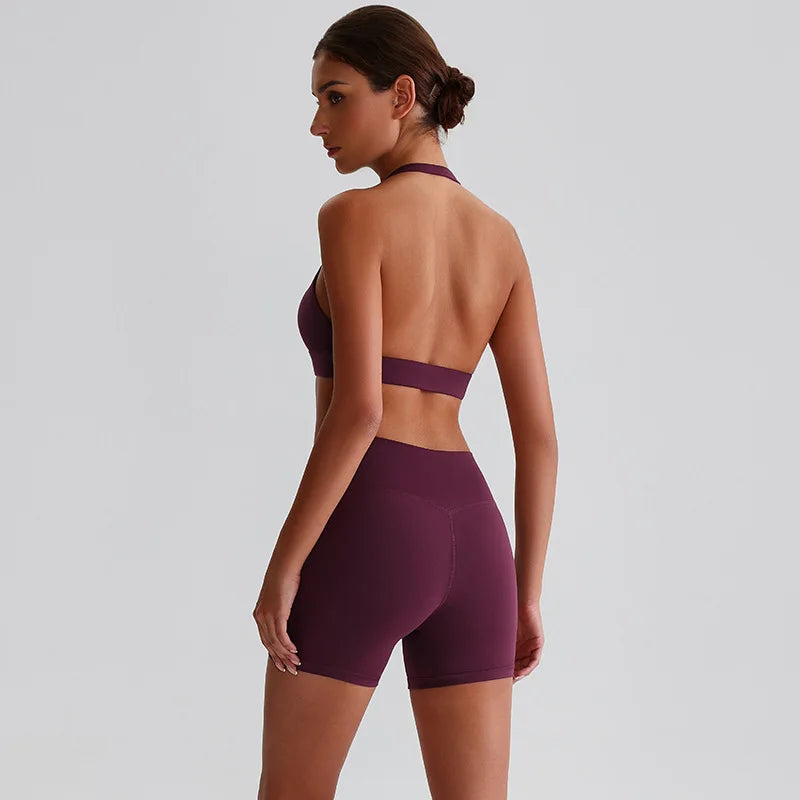 Capshee_PeachLift Quick-Dry Yoga Set