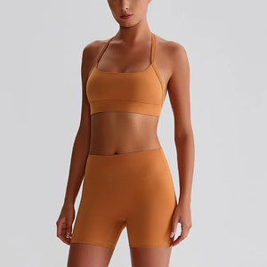 Capshee_PeachLift Quick-Dry Yoga Set