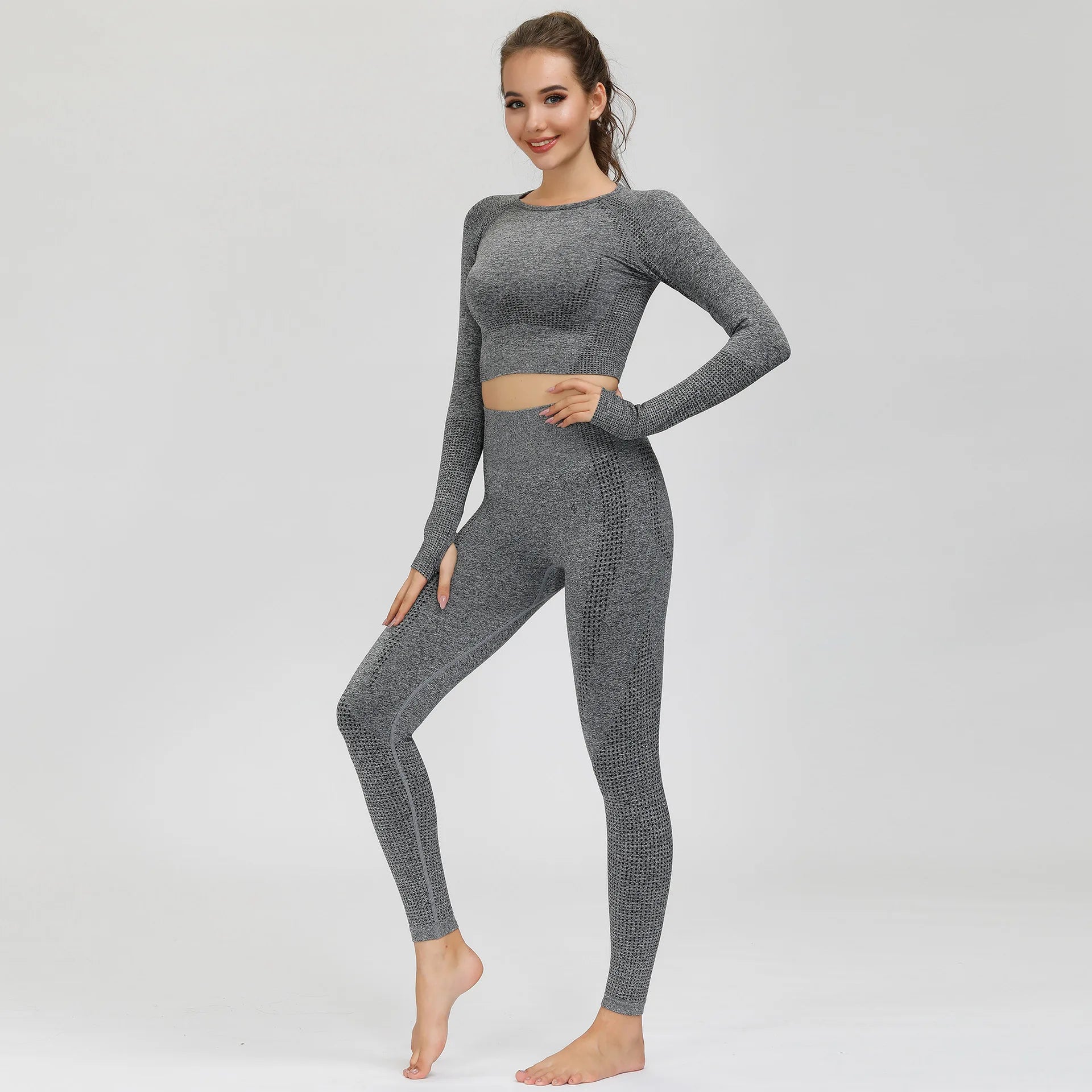 Capshee_SeamFlex Long-Sleeve Yoga Set