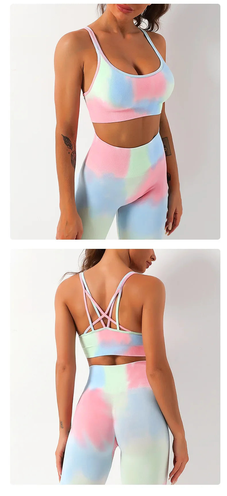 Capshee_TieDyeFlex Seamless Yoga Set