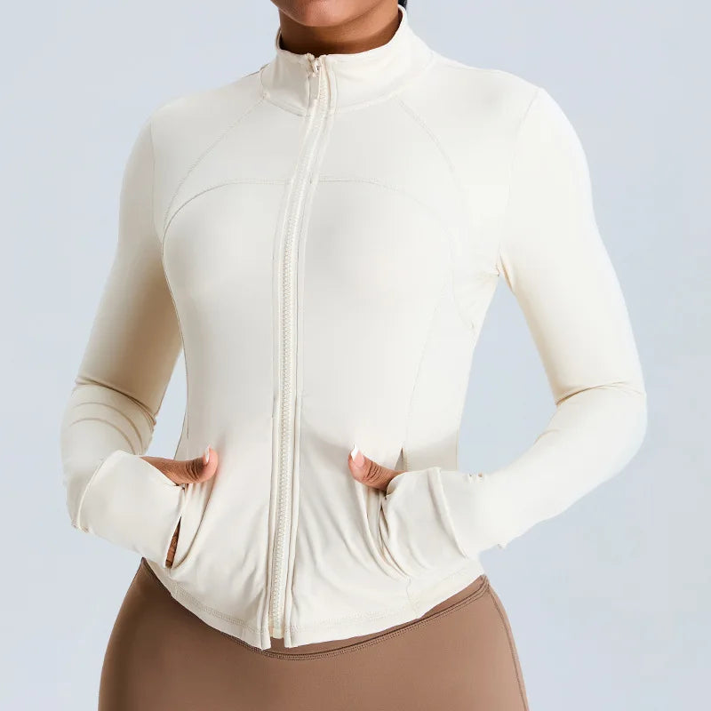 Capshee_VitalEase ZipFlex Yoga Jacket