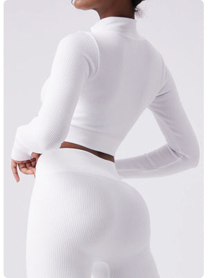 Capshee_VitalEase ZipFlex Yoga Jacket